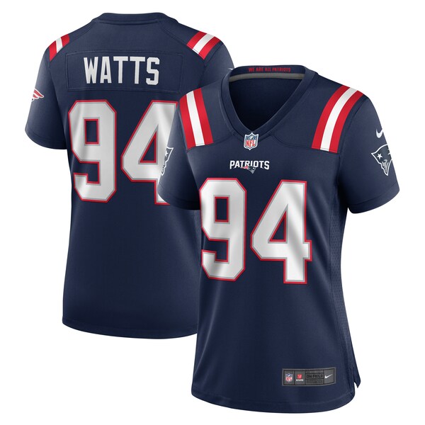 Armon Watts New England Patriots Nike Women's  Game Jersey -  Navy
