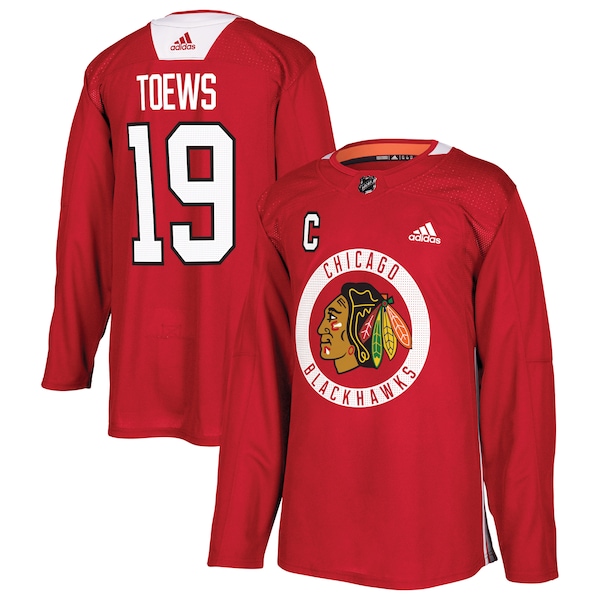 Jonathan Toews Chicago Blackhawks adidas Practice Player Jersey - Red