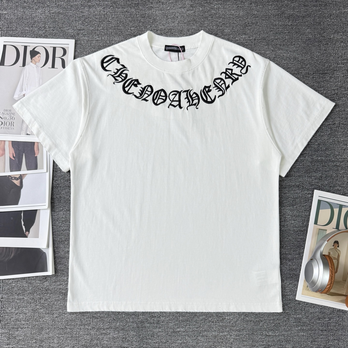 0512 Classic letter prints t-shirt