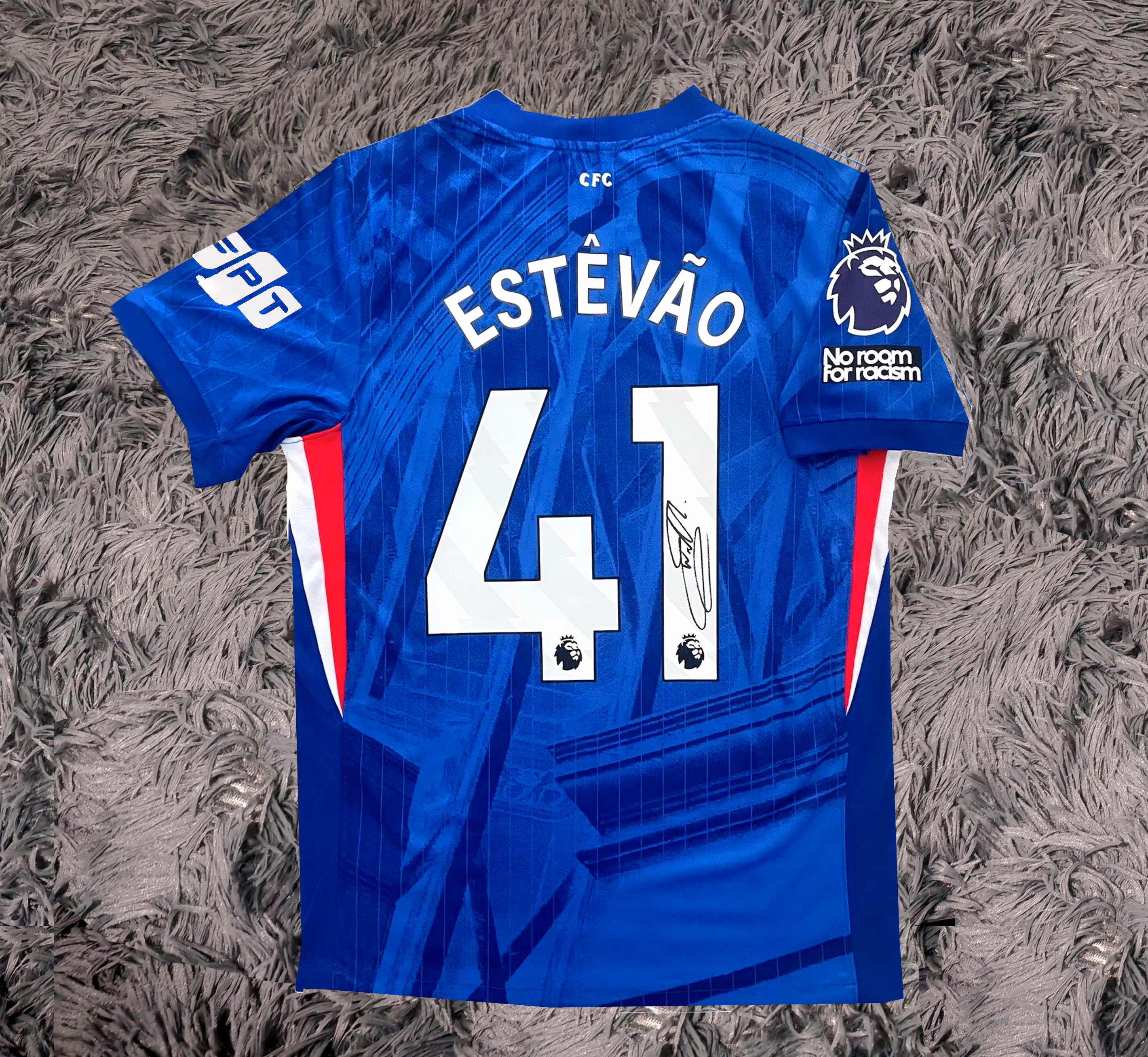 Estevao Willian SIGNED Chelsea 25/26 Home Shirt Jersey - COA - 2025