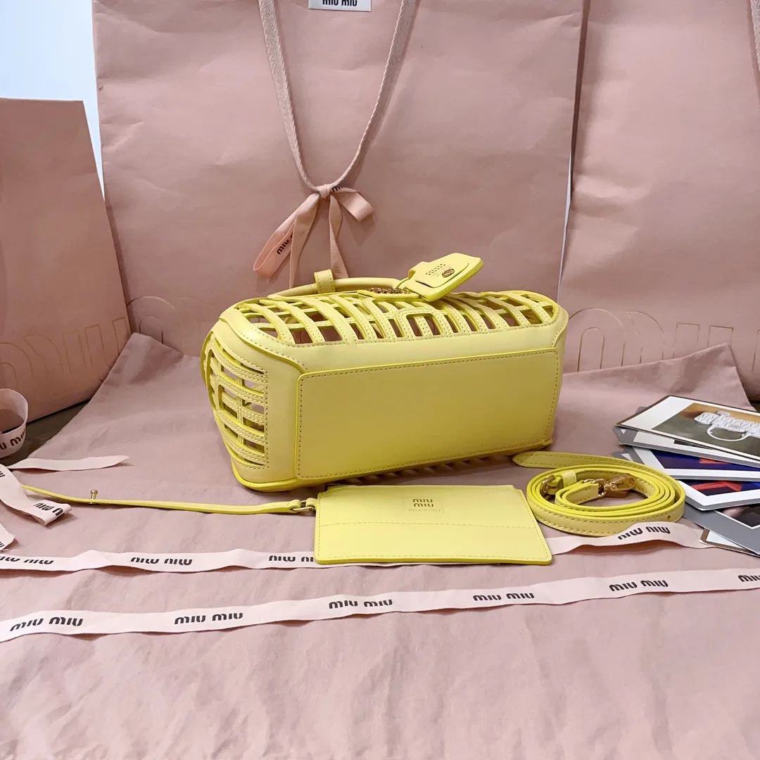 Miu Miu Woven Leather Top Handle Bag product photo from LabelPicks