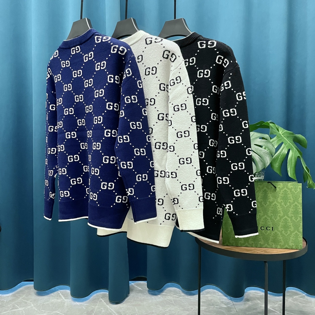 Casual Jacquard Long Sleeve Knitted Sweater