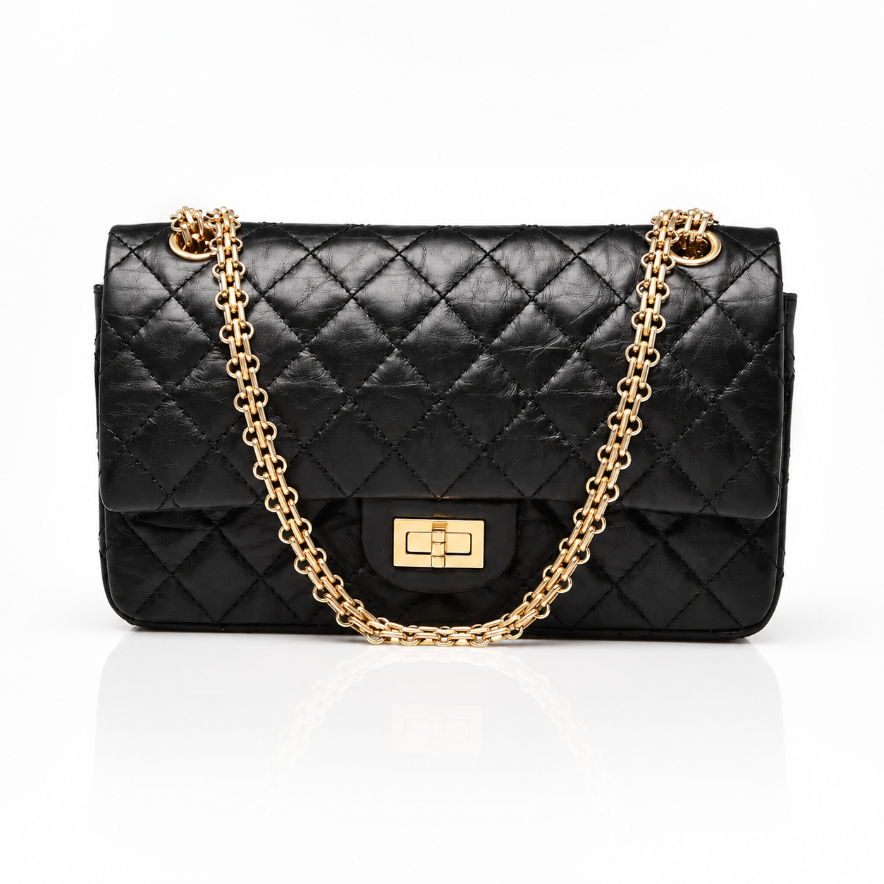 Bolsa Feminina Chanel 2.55 Mini em Couro de Cabra Matelassê – 2 Cores Modelo: A37586