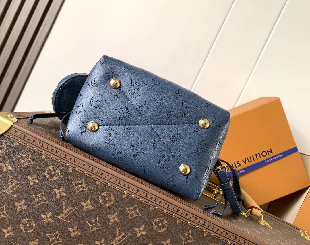 Louis Vuitton Navy Calfskin Bucket Bag product photo from LabelPicks