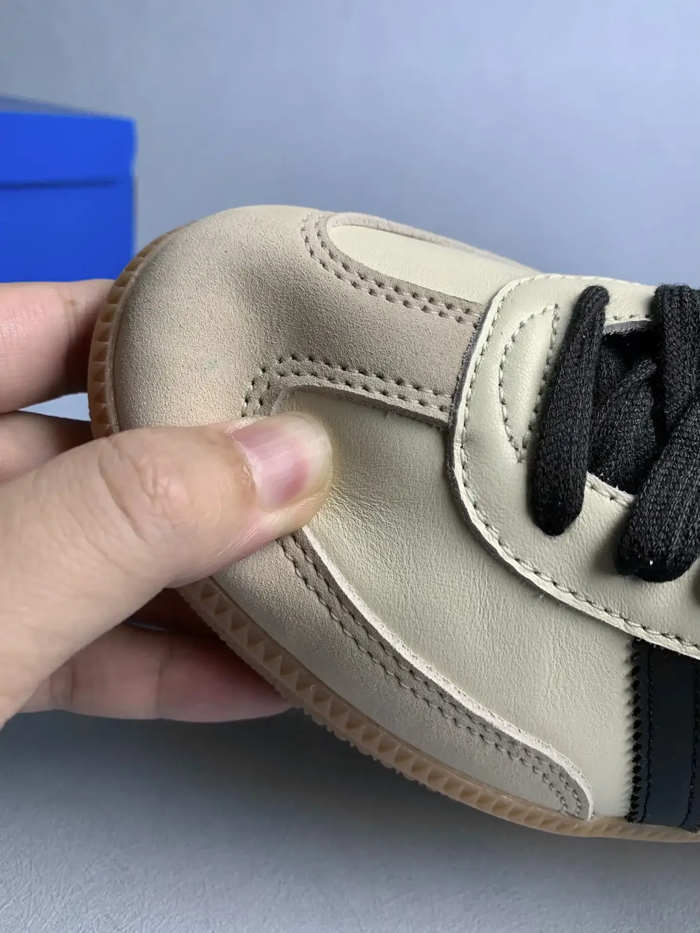 adidas Samba OG Cream White Sand Strata Shoes product photo from LabelPicks