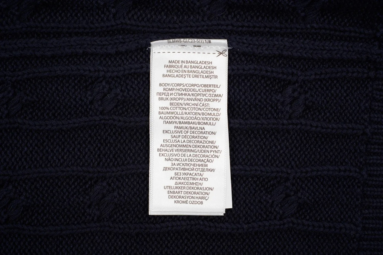 Ralph Lauren Navy Pony Embroidered Cable Knit Shirt product photo from LabelPicks