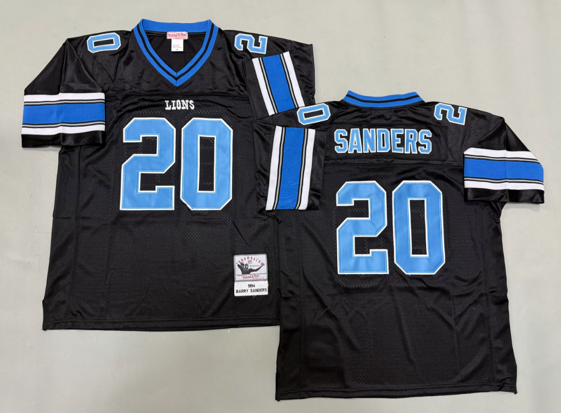 Barry Sanders Detroit Lions Authentic Throwback Retired Player Jersey