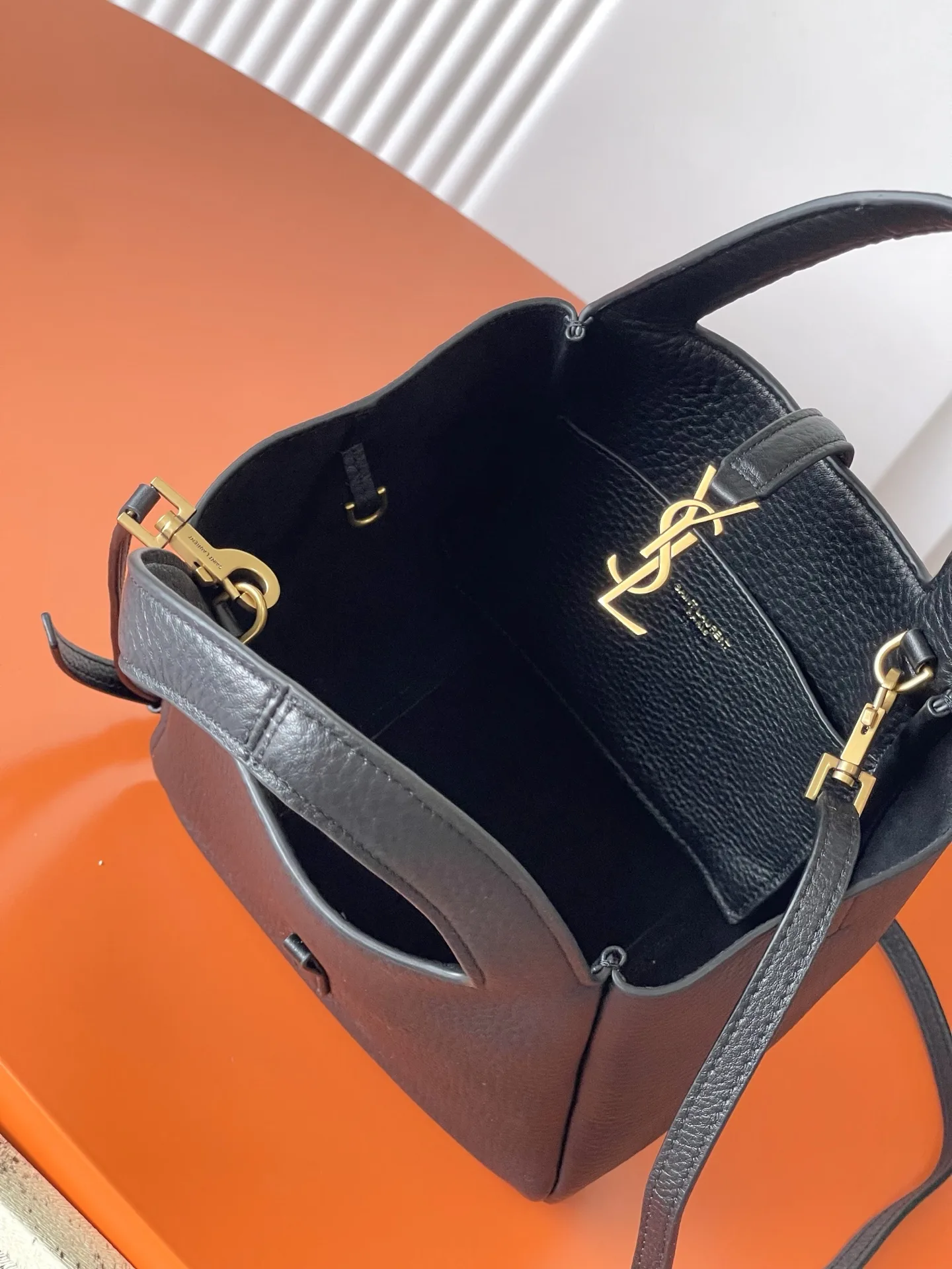 Saint Laurent Grained Leather Top Handle Bag product photo from LabelPicks