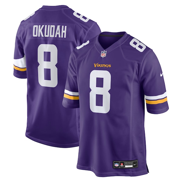 Jeff Okudah Minnesota Vikings Nike Team Game Jersey -  Purple