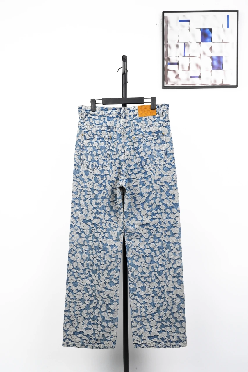 Louis Vuitton Light Pixel Leopard Monogram Denim Pants product photo from LabelPicks