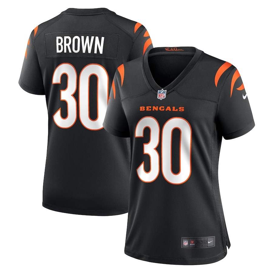Chase Brown Cincinnati Bengals Nike Women's Team Game Jersey -  Black
