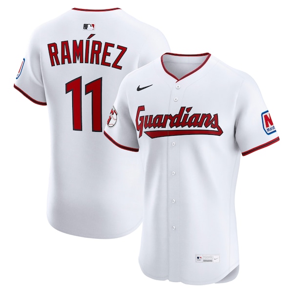 Jose Ramirez Cleveland Guardians Nike Home  Elite Jersey - White