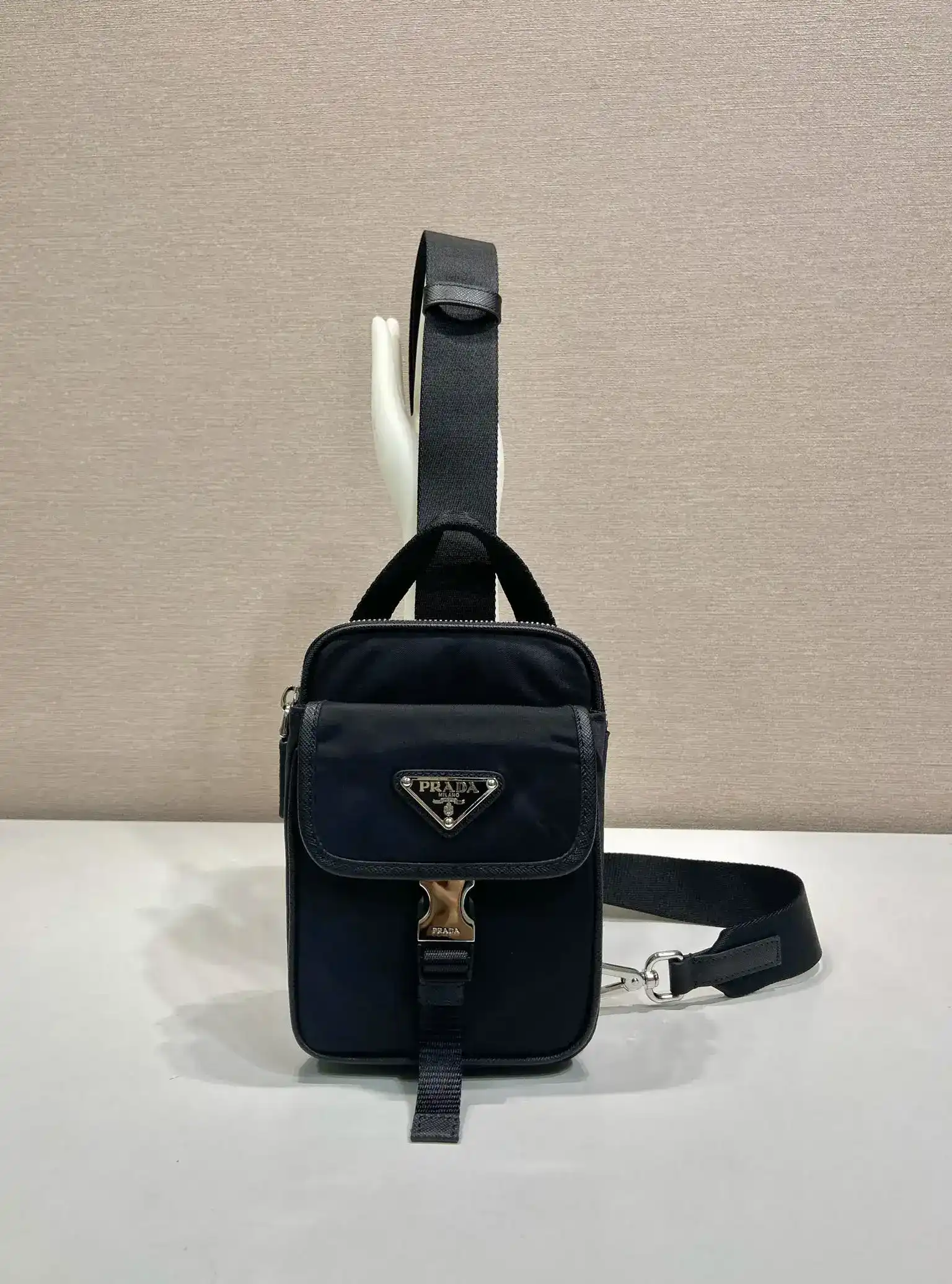 Prada Grained Leather Crossbody Bag product photo from LabelPicks