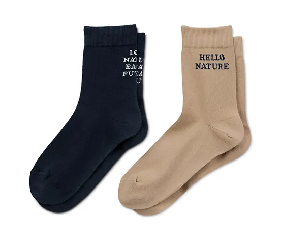 2 Paar Statement-Socken