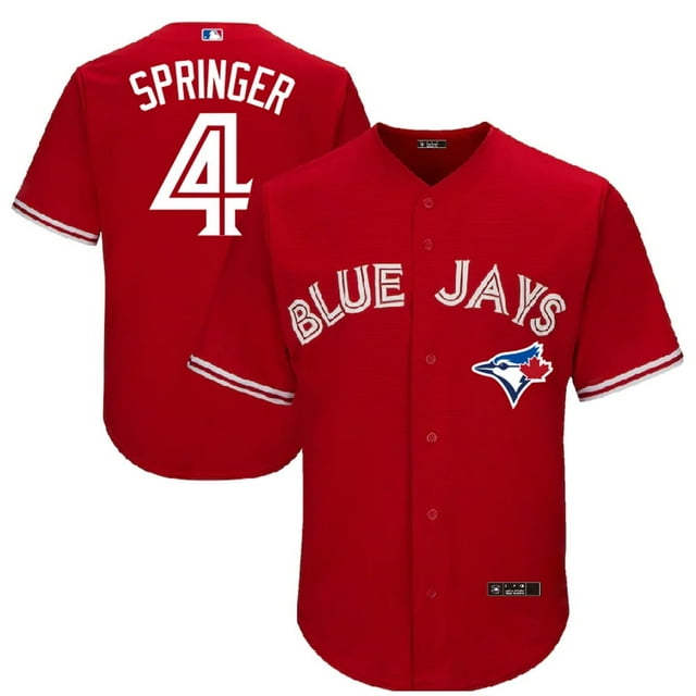 George Springer Toronto Blue Jays Nike Canada Day Replica Jersey - Red