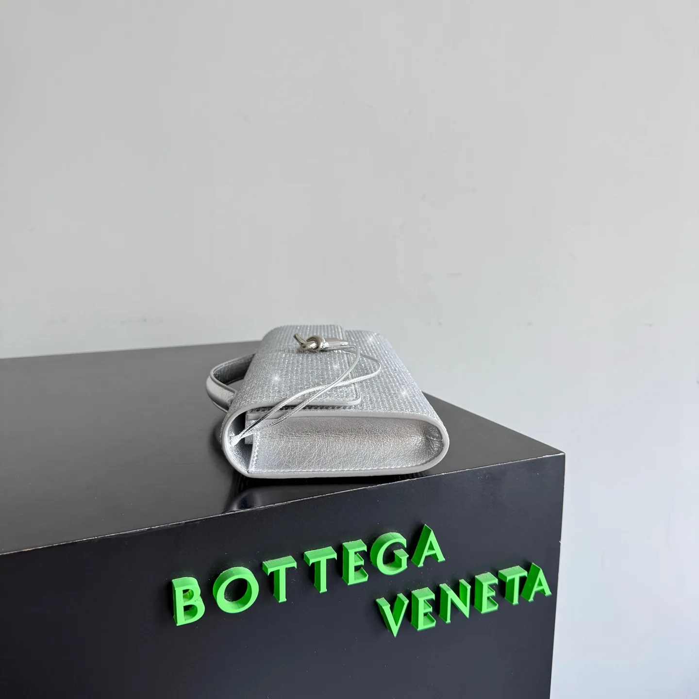 Bottega Veneta Lambskin Andiamo Clutch product photo from LabelPicks