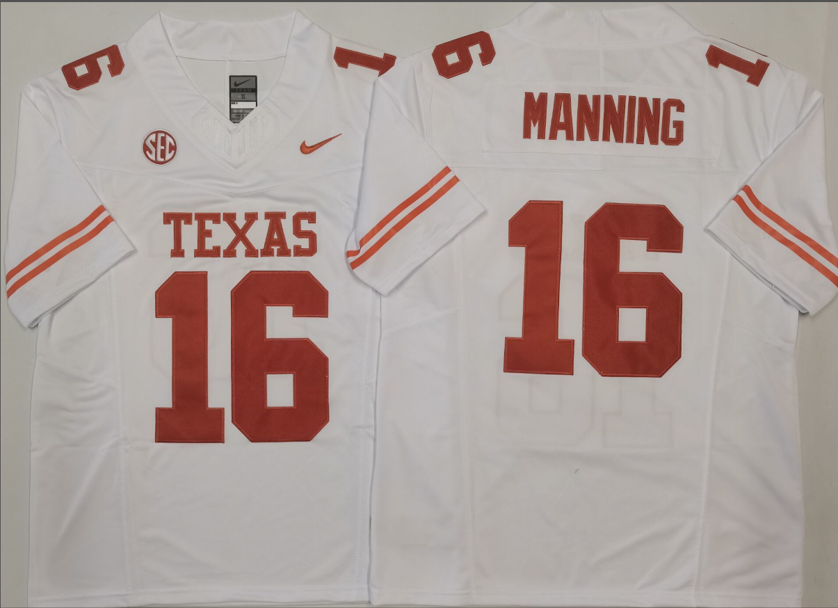 Arch Manning NCAA Texas Longhorns Nike Vapor Limited Jersey