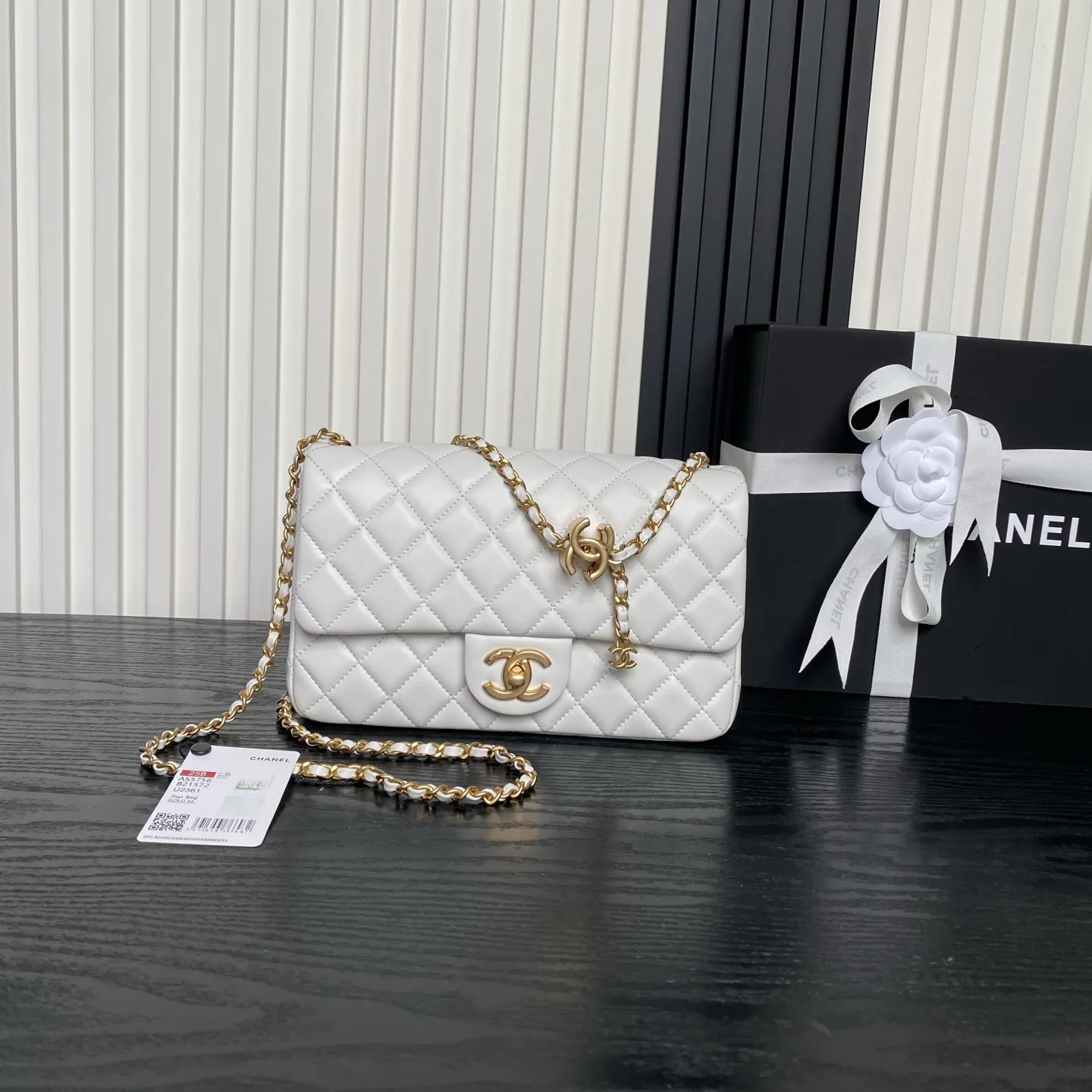 Chanel Gold Classic Flap Lambskin Shoulder Bag product photo from LabelPicks