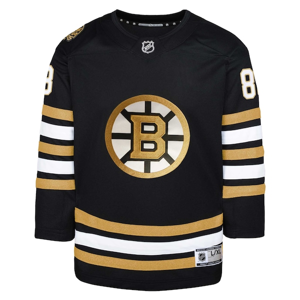 David Pastrnak Boston Bruins Youth Home Premier Player Jersey - Black