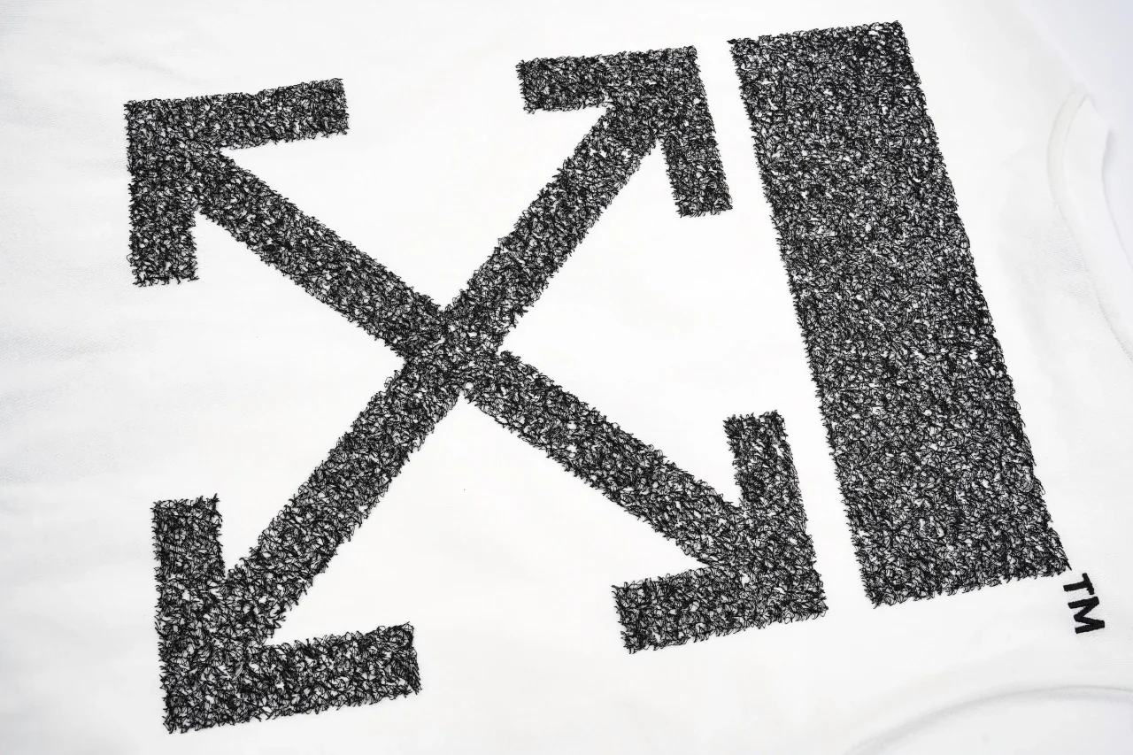 Off-White White Black Scribble Arrow Embroidered T-Shirt product photo from LabelPicks