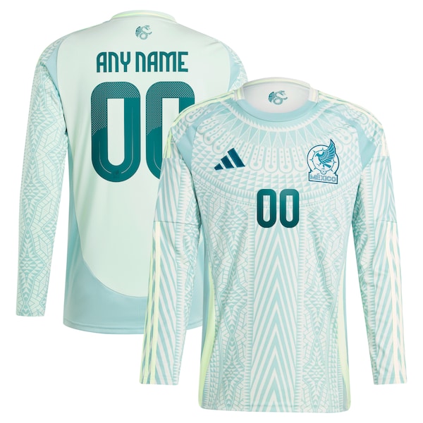 Mexico National Team adidas 2024 Away Replica Custom Long Sleeve Jersey - Green