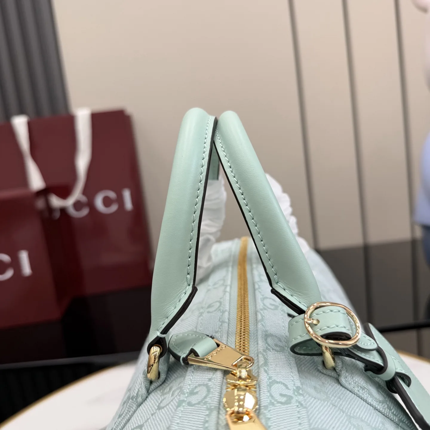 Gucci Blue Ophidia GG Supreme Canvas Top Handle Bag product photo from LabelPicks
