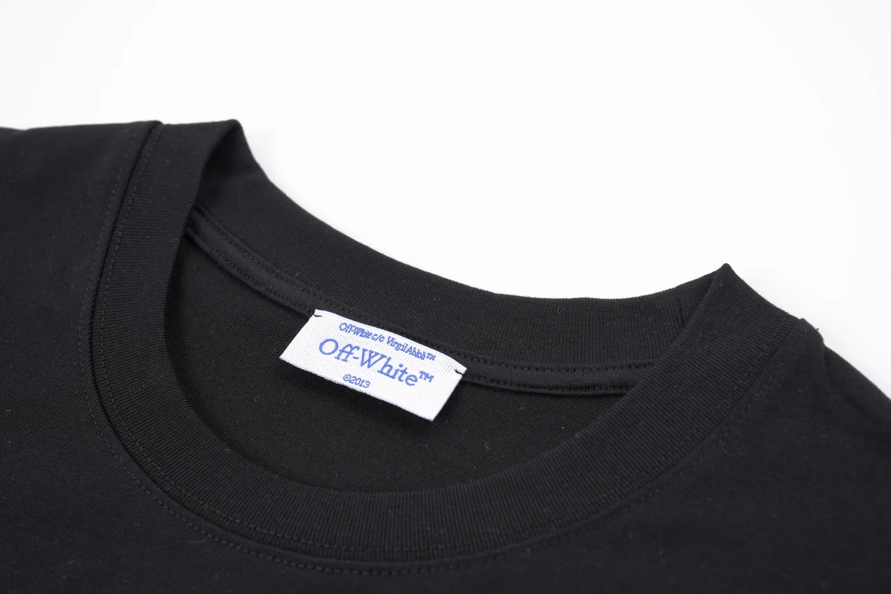 Off-White Black Diagonal Stripe Graphic T-Shirt product photo from LabelPicks