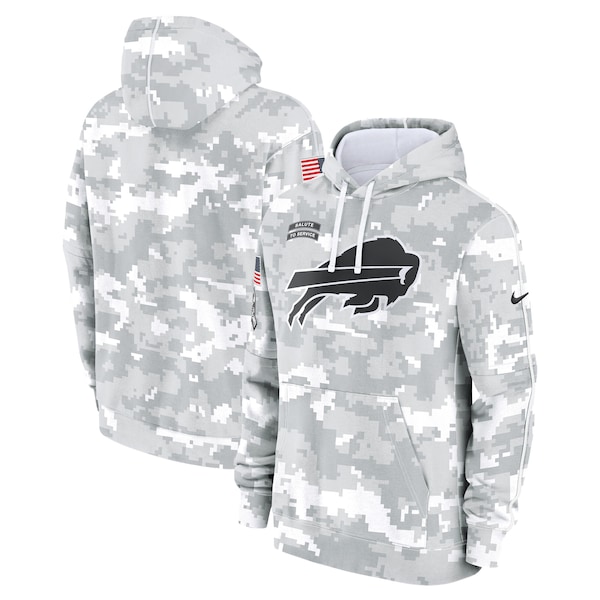 Buffalo Bills Nike 2024 Salute to Service Club Fleece Pullover Hoodie - Arctic Camo