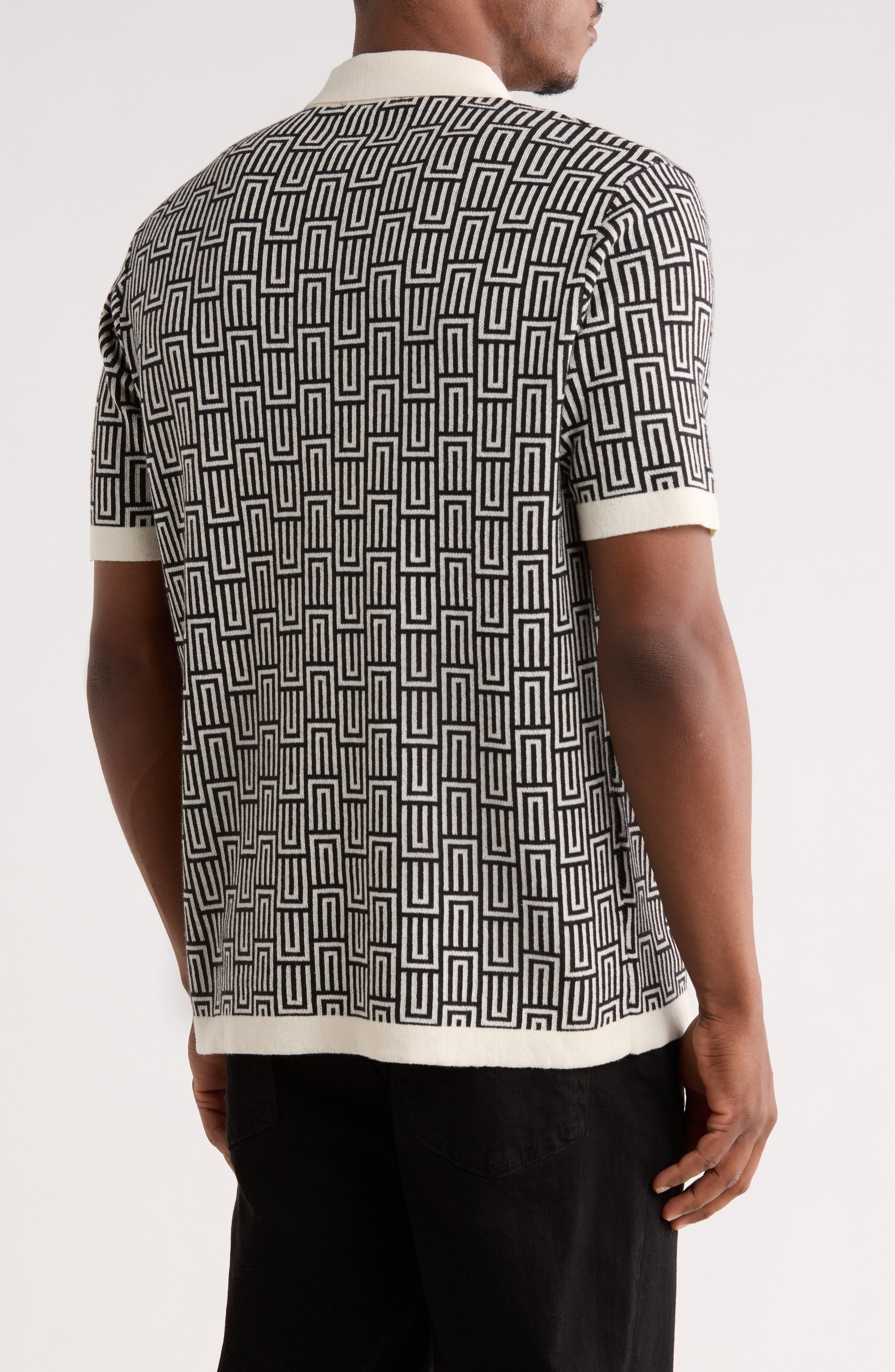 TRUTH Geometric Knit Polo
