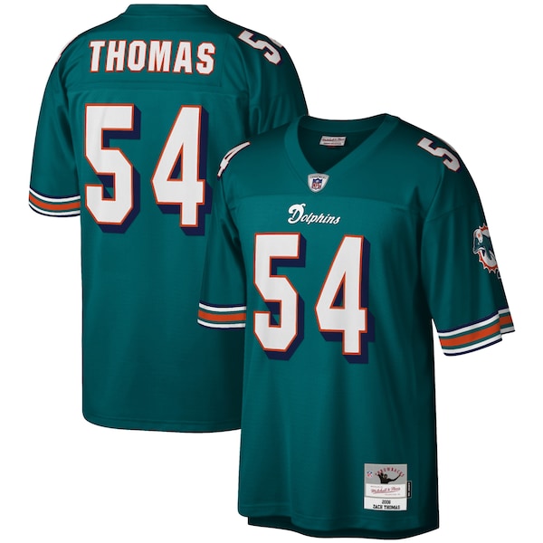Zach Thomas Miami Dolphins Legacy Replica Jersey - Aqua/Orange/White