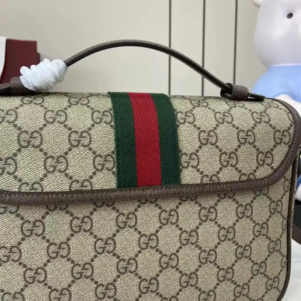Gucci Ophidia Brown GG Supreme Canvas Crossbody Bag product photo from LabelPicks