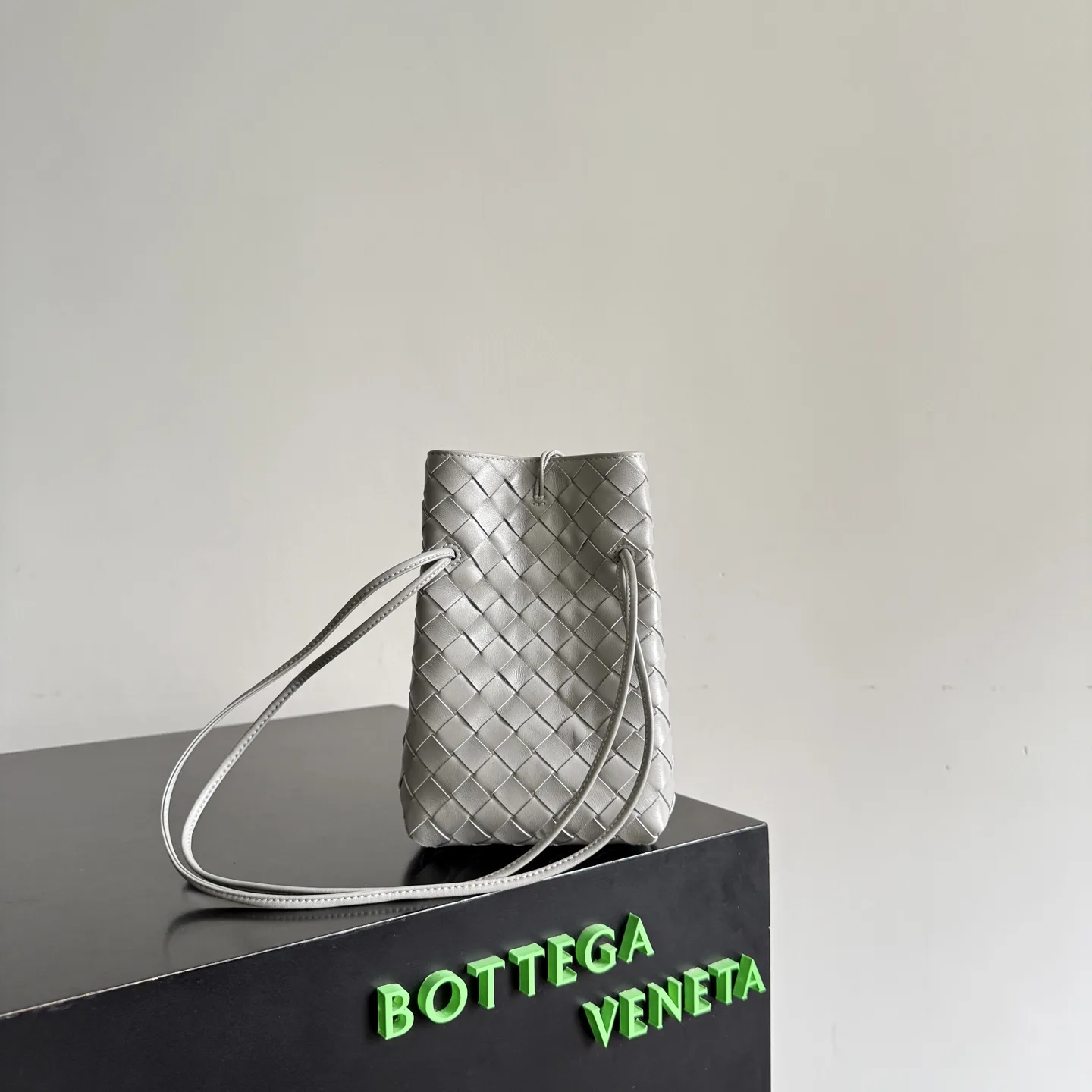 Bottega Veneta Andiamo Intrecciato Woven Leather Crossbody Bag product photo from LabelPicks