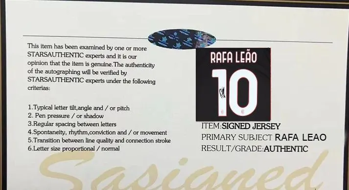 Rafael Leao SIGNED AC Milan 25/26 Home Jersey/Shirt - COA - 2025