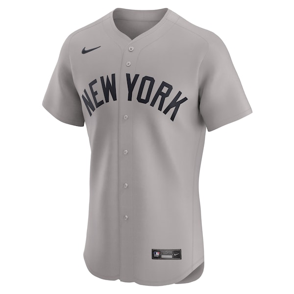 New York Yankees Nike Road Elite Jersey - Gray