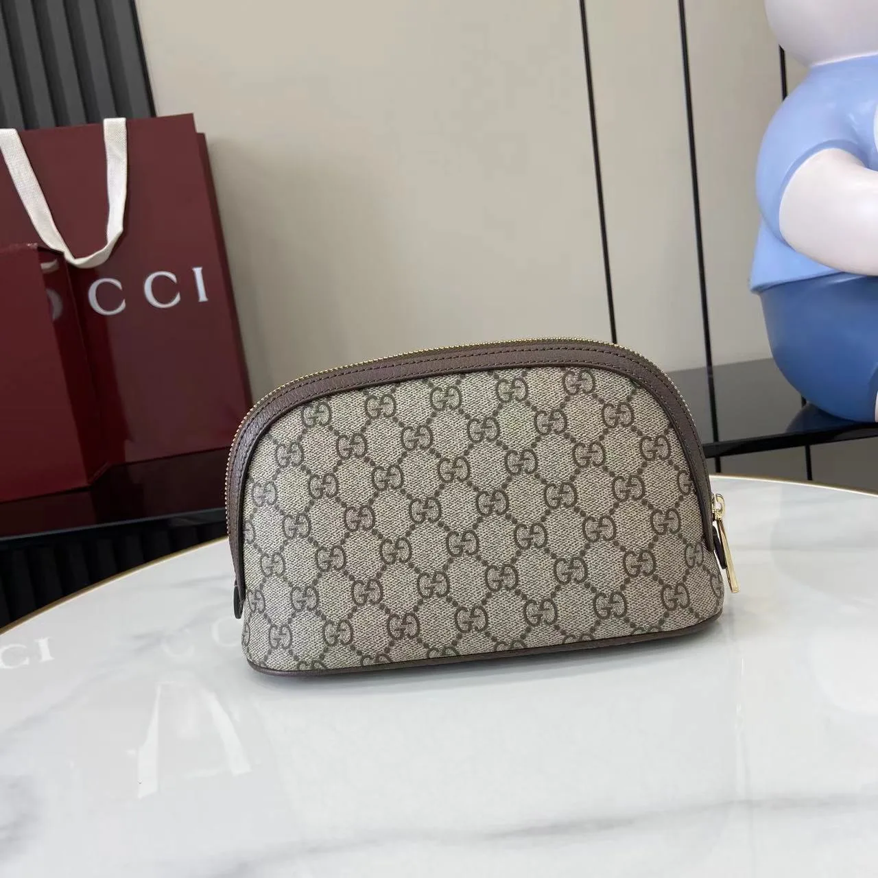 Gucci Brown Ophidia GG Supreme Canvas Top Handle Bag product photo from LabelPicks