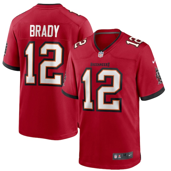 Tom Brady Tampa Bay Buccaneers Nike Game Jersey - Red/Pewter