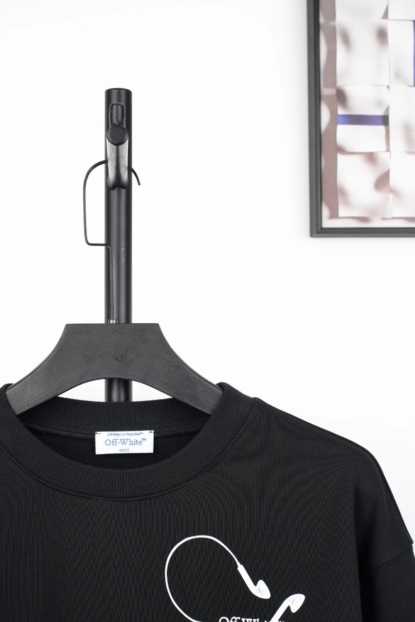 Off-White Black Headphone Arrow Graphic Crewneck Sweatshirt product photo from LabelPicks