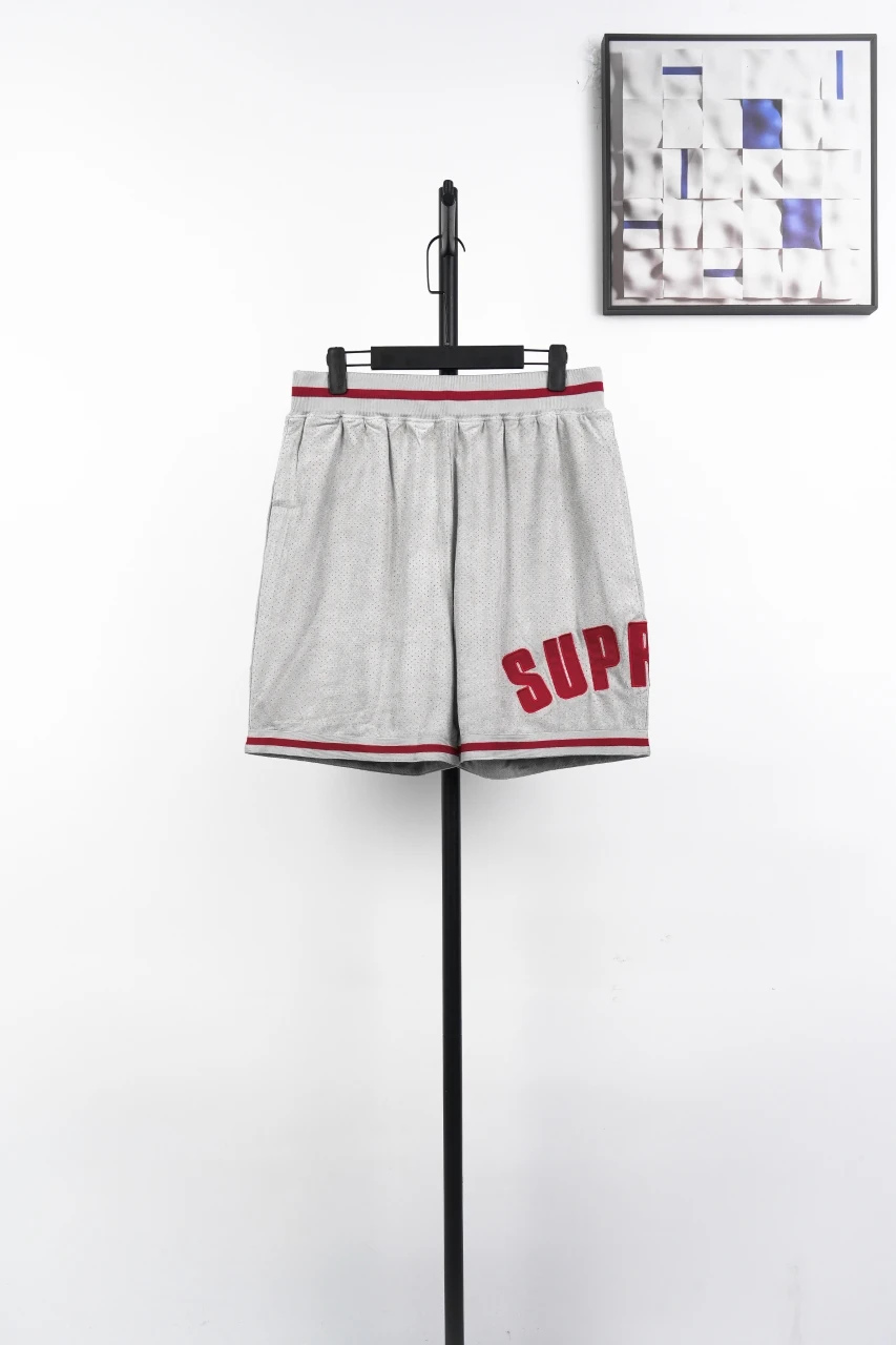 Supreme Grey Suede Mesh Athletic Shorts product photo from LabelPicks