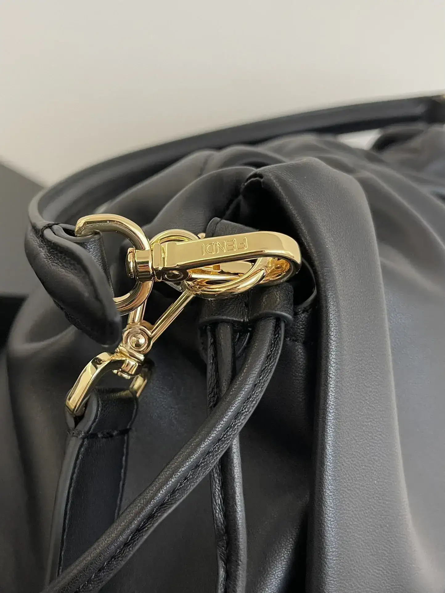 Fendi Black Baguette Lambskin Bucket Bag product photo from LabelPicks