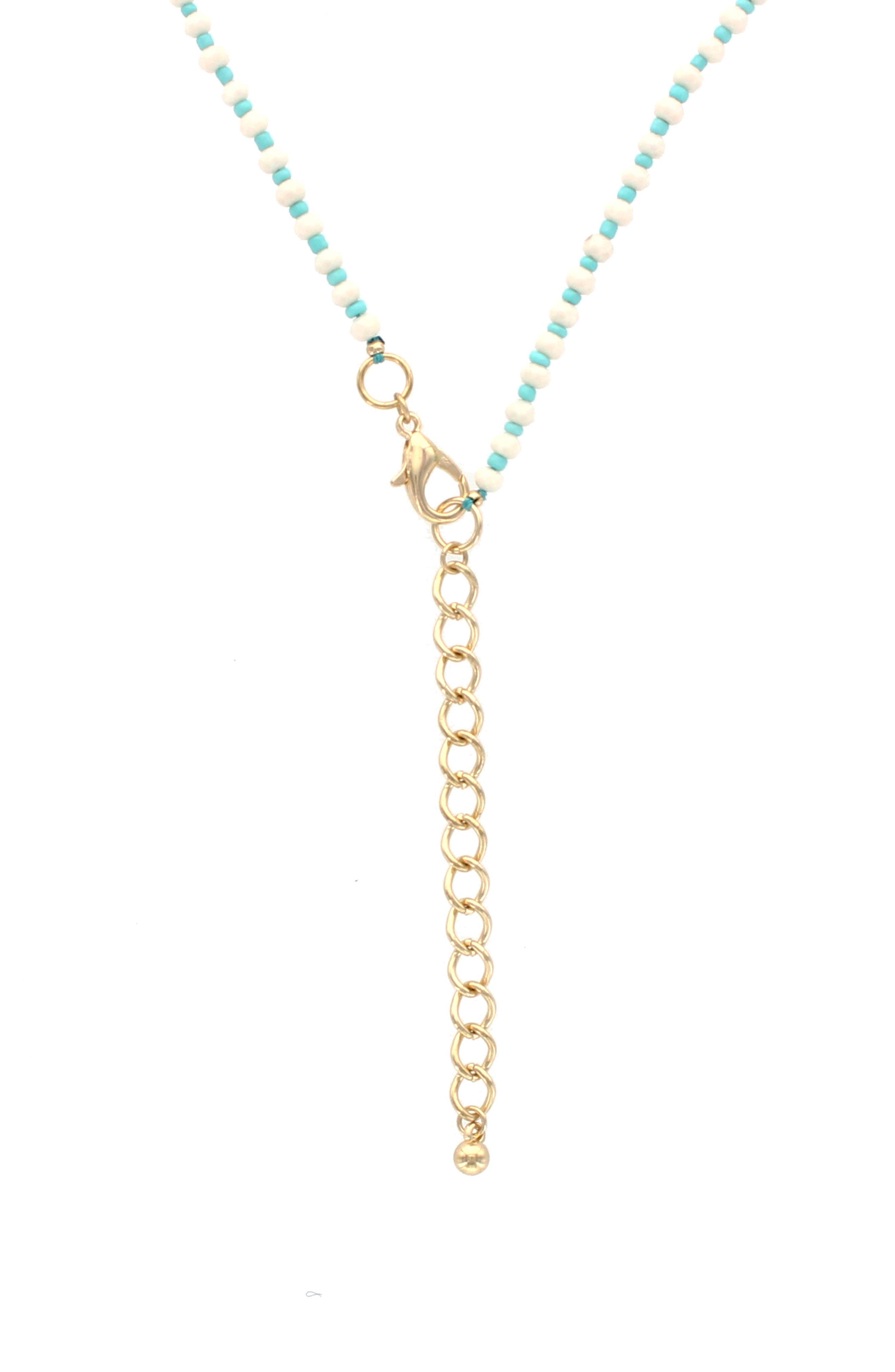 OLIVIA WELLES Alissa Bead Bib Necklace