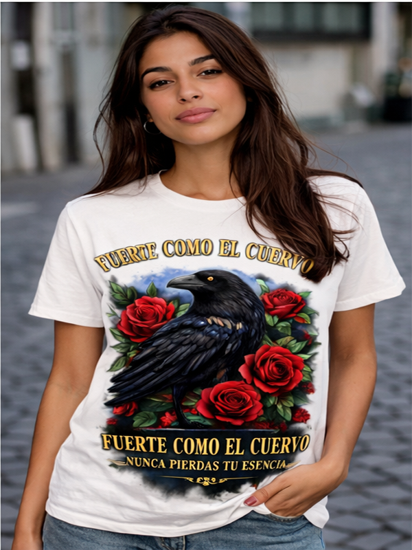 Remera Cuervo y Rosas – Soy Libre