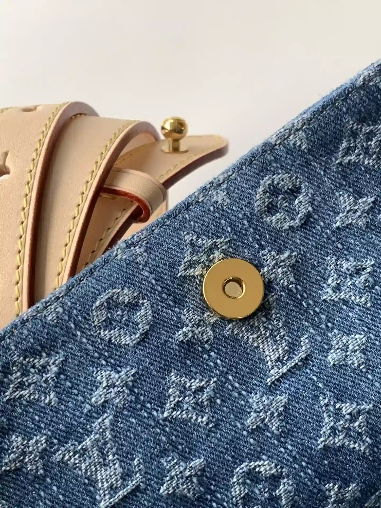 Louis Vuitton Blue Calfskin Bucket Bag product photo from LabelPicks