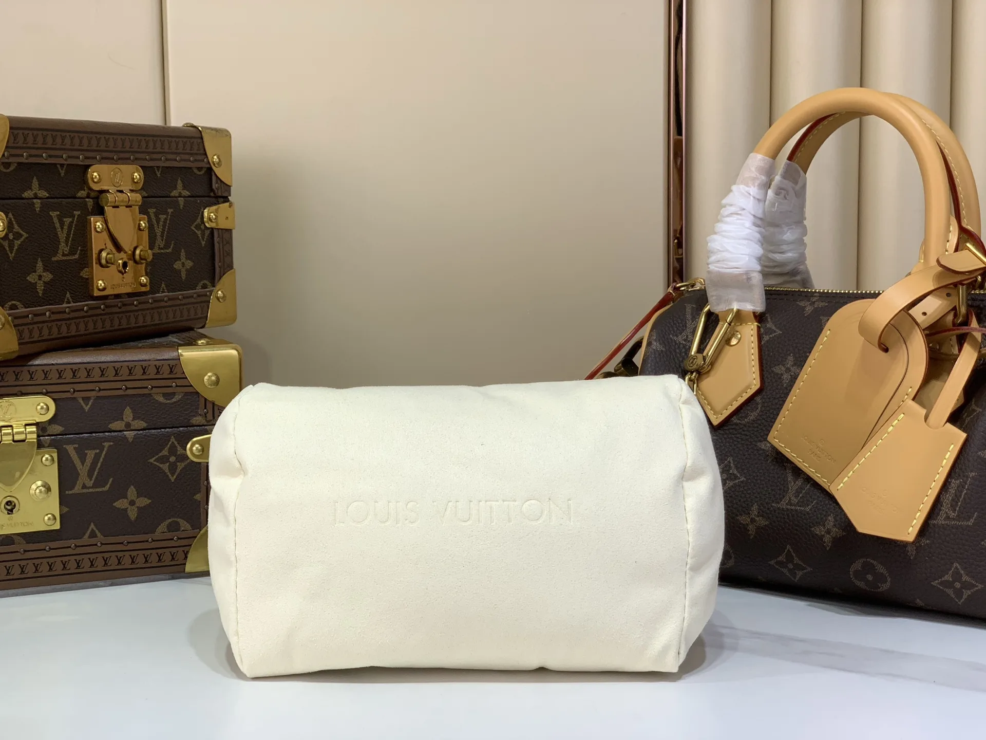 Louis Vuitton Blue Speedy Monogram Canvas Top Handle Bag product photo from LabelPicks