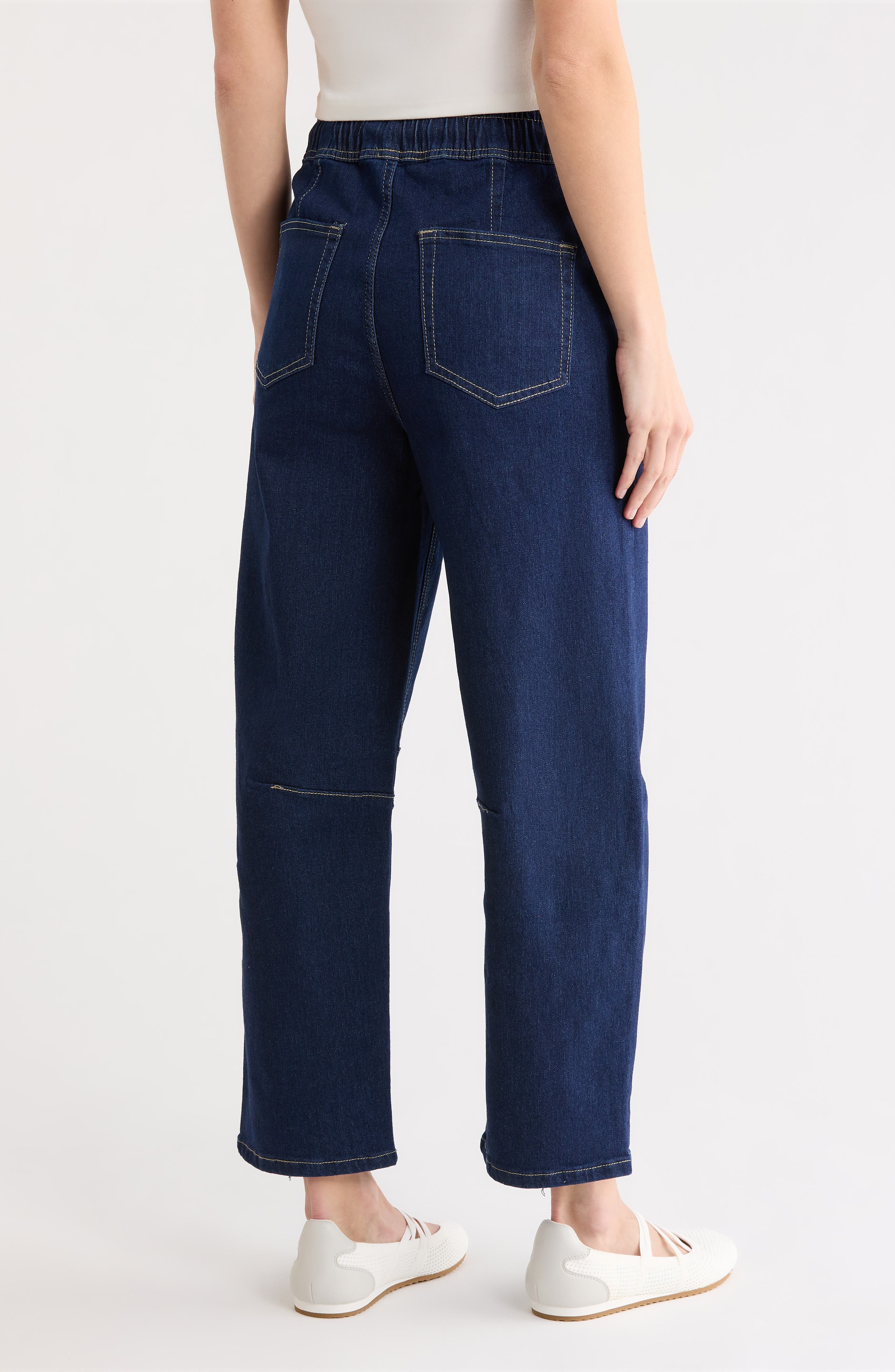 Vigoss Pull-On Barrel Leg Jeans