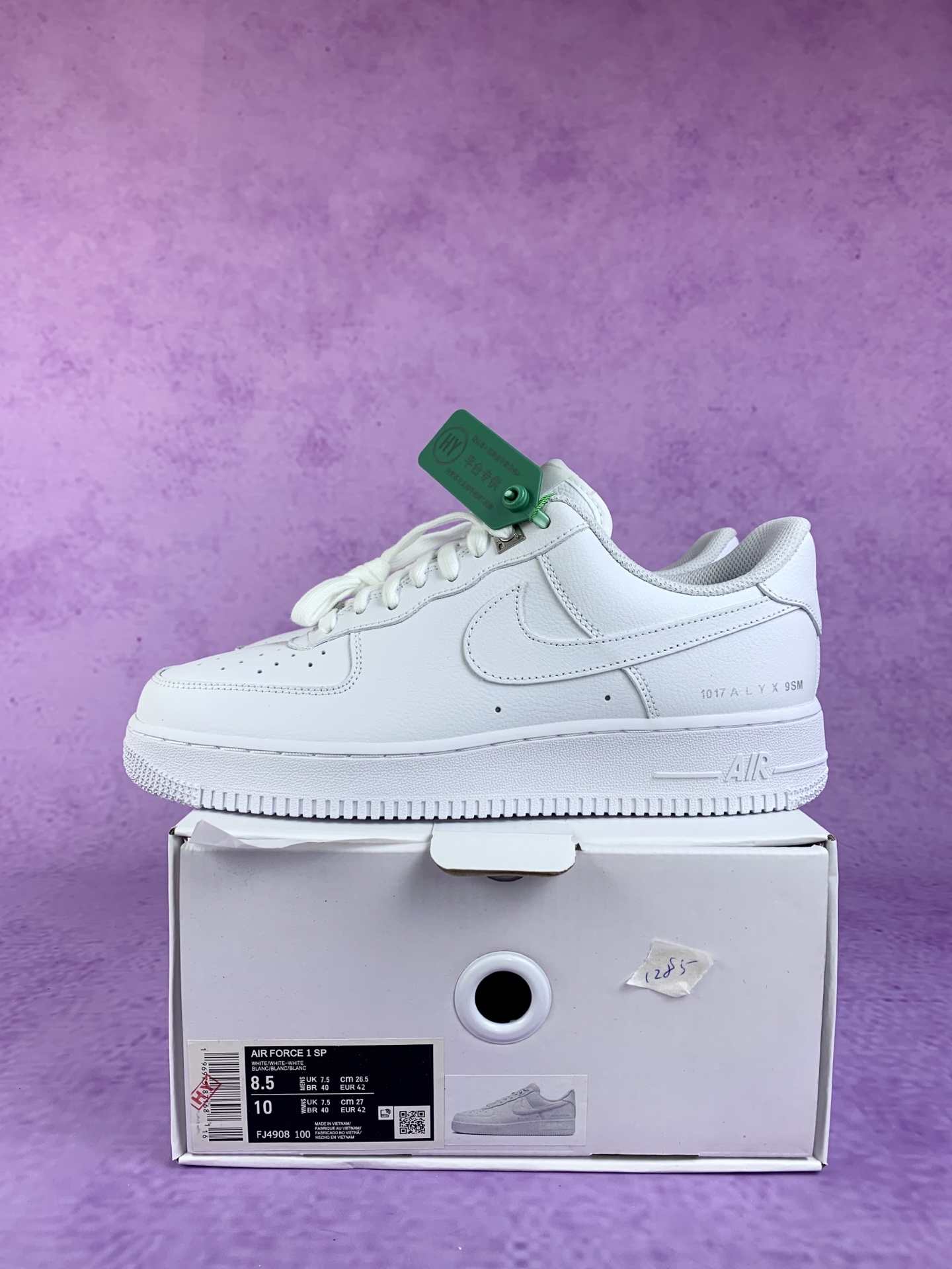 1017 ALYX 9SM x Nike Air Force 1 Low SP “Triple White” - White/White/White