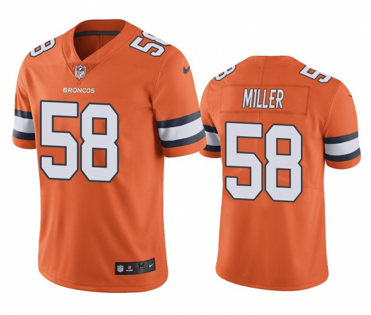 Von Miller Denver Broncos Nike Color Rush Limited Jersey - Orange
