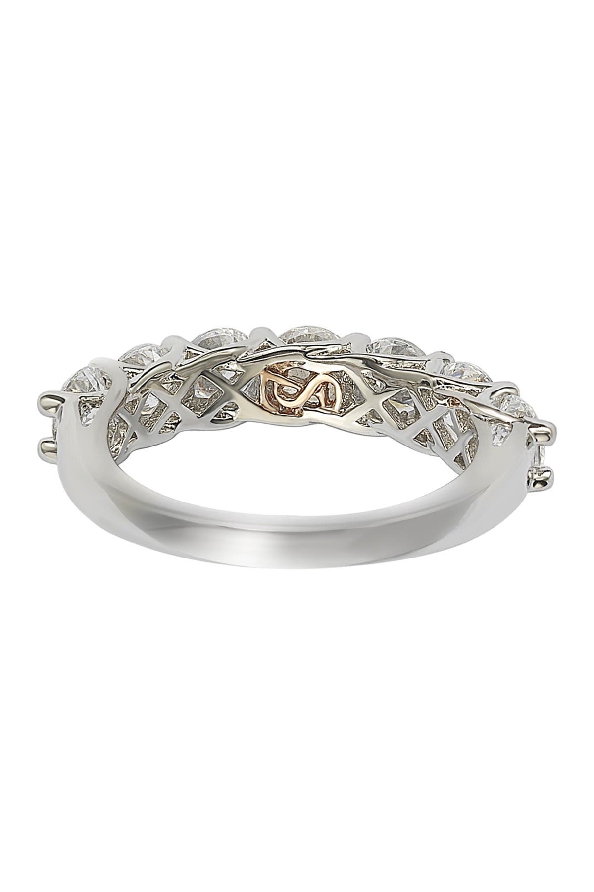 SUZY LEVIAN Cubic Zirconia Half Eternity Band Ring