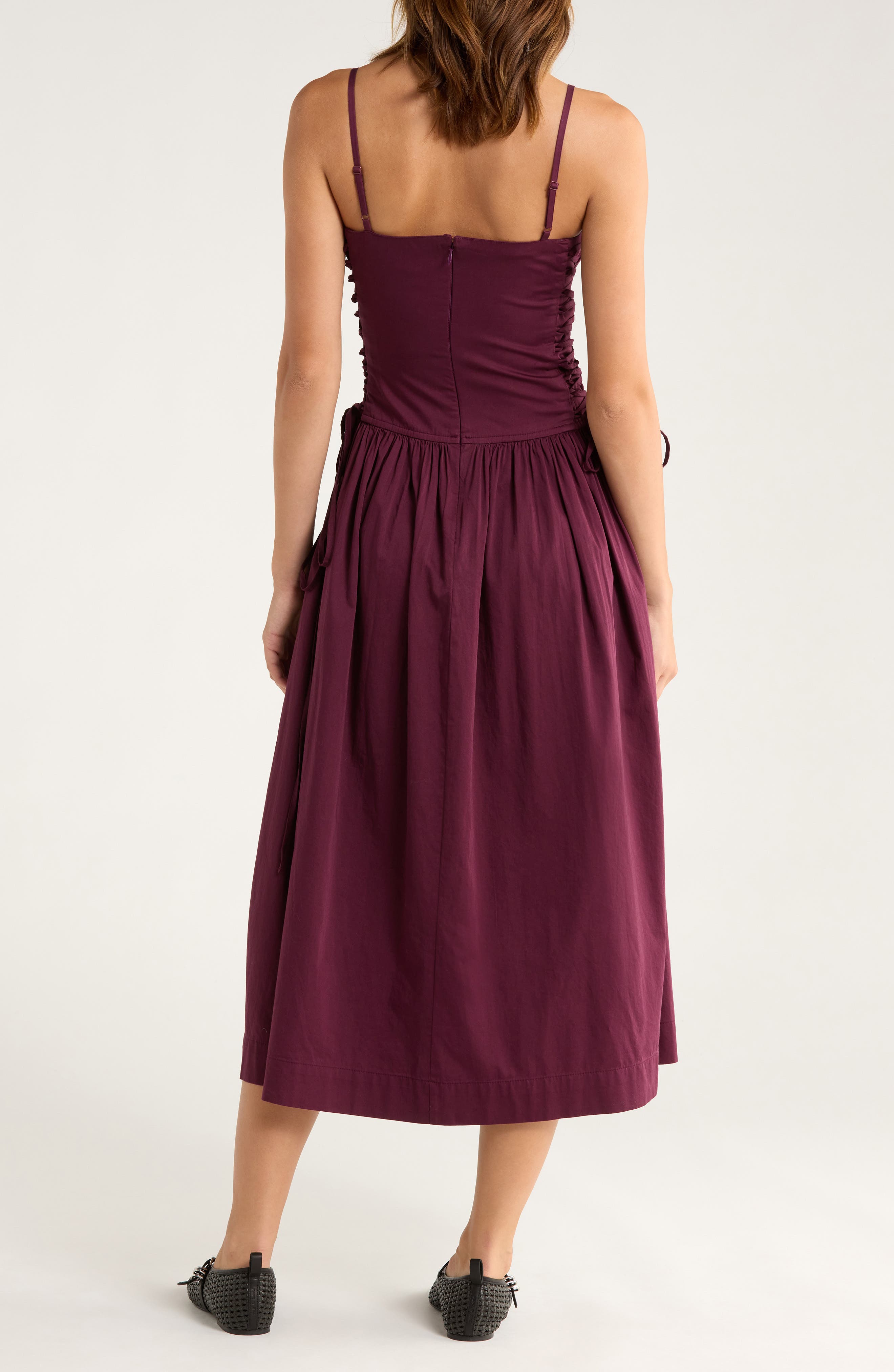 Damson Madder Angelina Organic Cotton Sateen Dress