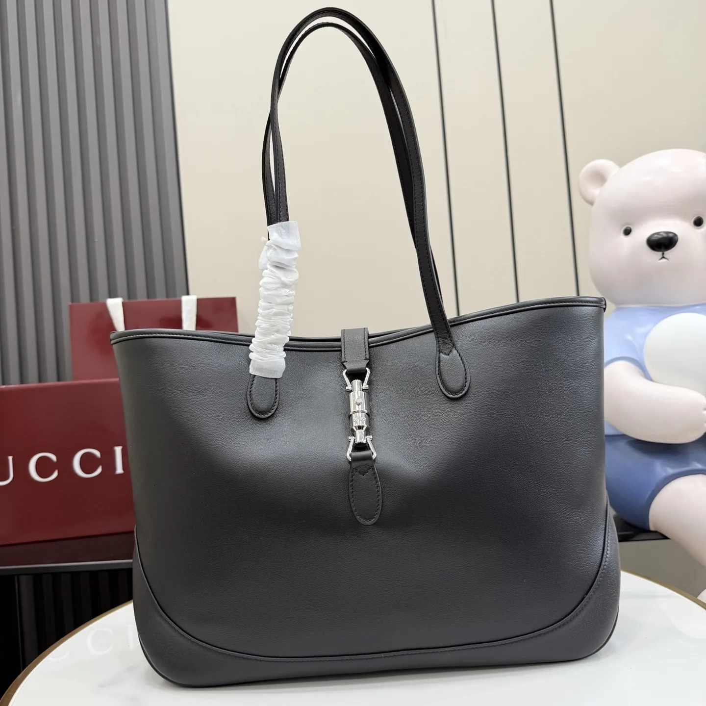 Gucci Black Jackie Quilted Leather Tote Bag product photo from LabelPicks