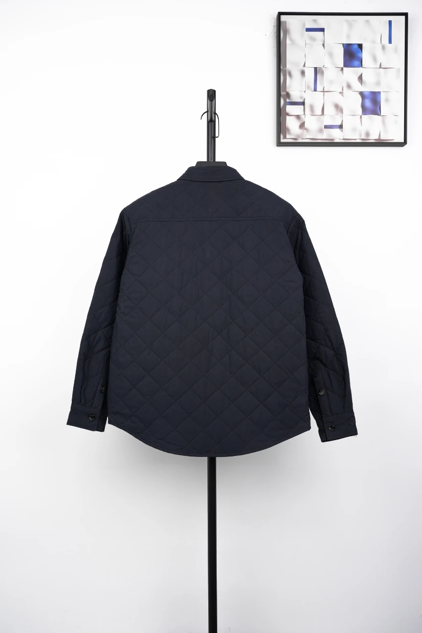 Bottega Veneta Navy Diamond-Quilted Padded Jacket product photo from LabelPicks